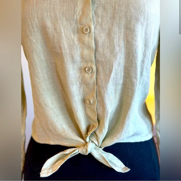 Cloth & Stone Button Up Tie front - Picture 3 of 5